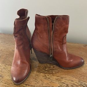 Frye Wedge Booties